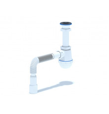 A0115 Сифон АНИ Пласт 1 1/2"*40 Грот с гофрой 40*40/50