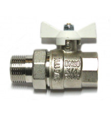 Кран вода VALTEC 3/4" г/ш баб американка (бел. руч.) ПОД РАДИАТОР (VT.227)