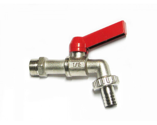 Кран вода VALTEC 1/2" с носиком (VT.051.N.04)