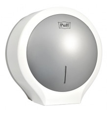 Диспенсер для туалетной бумаги Puff-7135S пластик, ХРОМ, втулка не менее 45мм, диаметр рулона 24см  НОВИНКА!!!