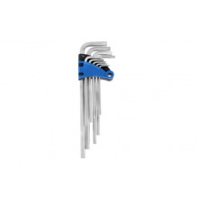 Набор ключей ТУНДРА, TORX Tamper, экстрадлинные, CrV, TT10 - TT50, 9 шт. 2354397