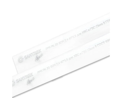 Труба  20 PN 20 (толщ.стенки 3,4 мм) PP-R SANTREK AQUA