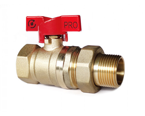 КРАН ВОДА 11Б27п1 ДУ-15 SANTREK AQUA Pro 1/2" американка баб (   )