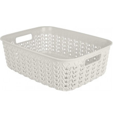 Корзинка для хранения Plast Team Melange 3л 268х195х90 мм молочный туман PT408210048 НОВИНКА