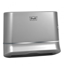 Диспенсер бумажных полотенец Puff-5135S, ХРОМ, с замком, ABS-пластик