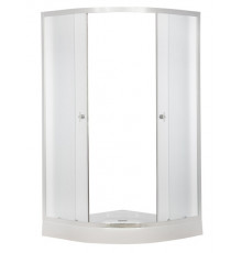 Душевой уголок ER0508-C4 80*80*195см, низ. под.ст.тонир, проф.хром.
