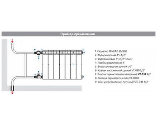 Клапан VALTEC термостатический повышенной пропускной способности прямой 3/4" (VT.034.N.05)