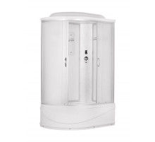 Душ. кабина ER3512TPR-C3-RUS 120*80*215см,зад.ст бел.стекло мат 4 мм выс. под.без г/м проф.хром.3к.