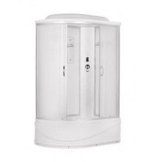 Душ. кабина ER3512TPR-C3-RUS 120*80*215см,зад.ст бел.стекло мат 4 мм выс. под.без г/м проф.хром.3к.