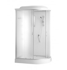 Душ. кабина ER3512PL-C3-RUS 120*80*215см,зад.стенка бел.ст.мат 4 мм низ.под.без г/м пр.хром.3к.