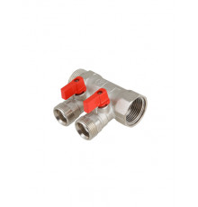 Коллектор 1 3 выхода с кранами Евроконус 3/4 VALTEС (VTс.580 NE.0603)