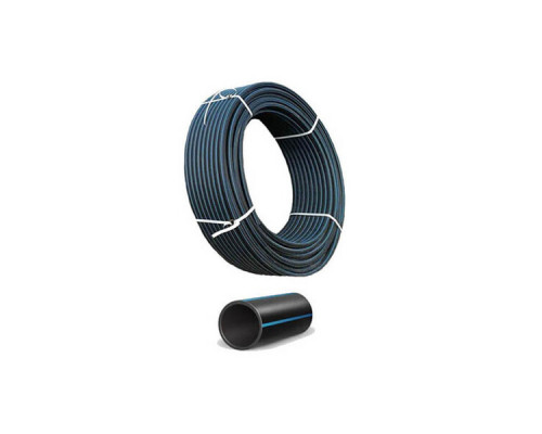 Труба  ПЭ100  PN10 SDR17 d.50*3,0мм (бухта 100 м)  SANTREK AQUA