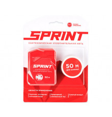 Нить уплотнительная Sprint 50м бокс + 50м катушка (вода, газ, сжатый воздух)