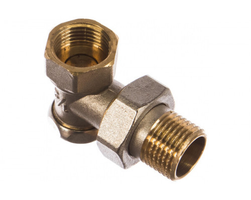 Запорный клапан для радиатора УГЛОВОЙ 1/2" (нижний) СТМ ТЕРМО (CARAVL12)