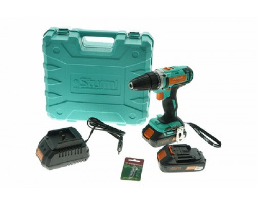 CD3620 Дрель аккумуляторная Sturm!, 20 В, 1BatterySystem, 2 акк., 2,0 Ач, кейс